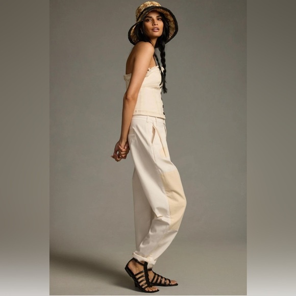 Anthropologie Pilcro Rolled-Hem Chino Pants Barrel utility - Picture 4 of 13